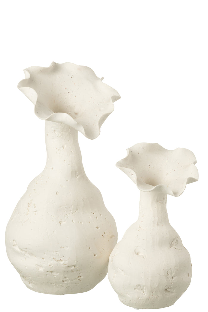 Vase Helix Ceramic White Large