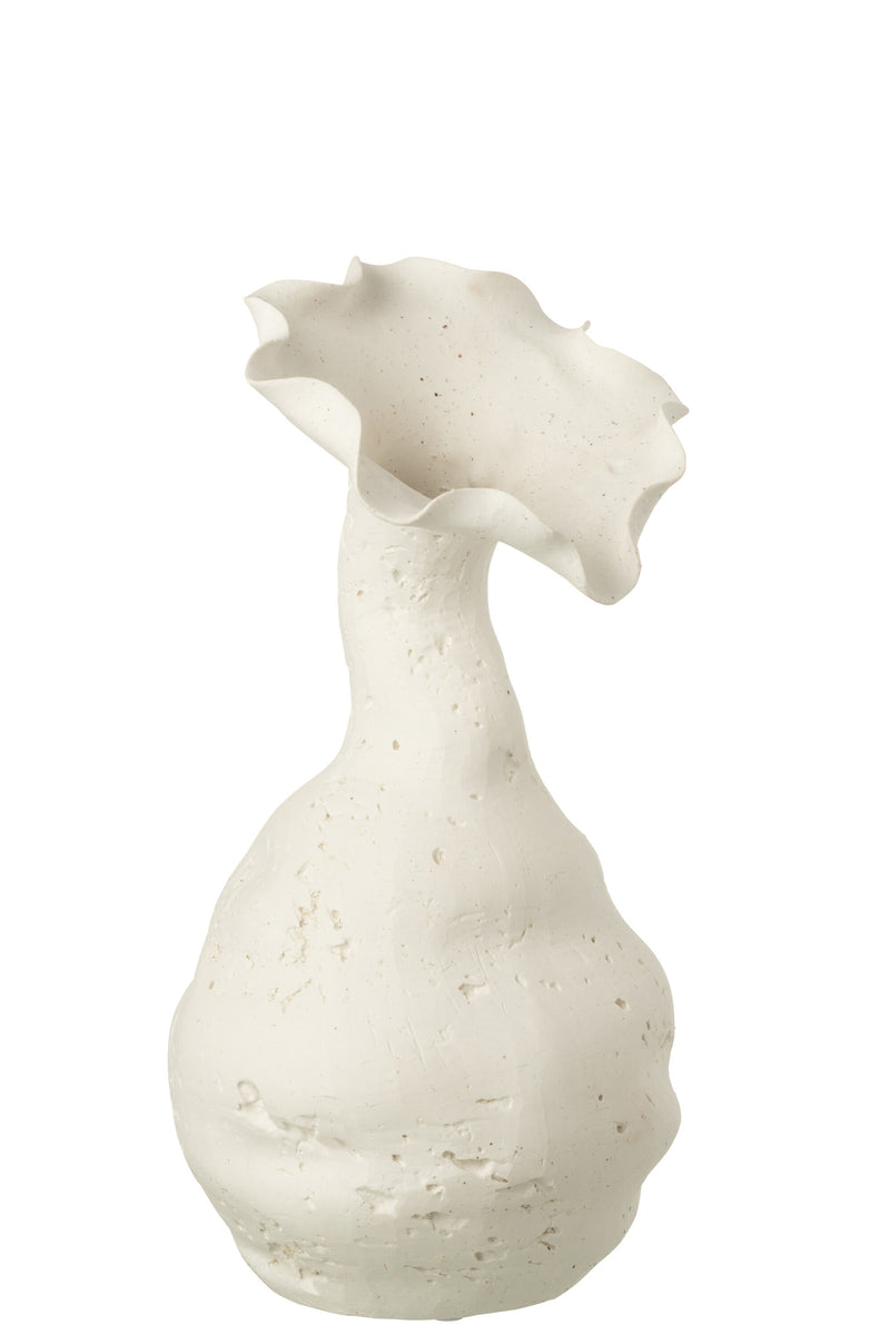 Vase Helix Ceramic White Large