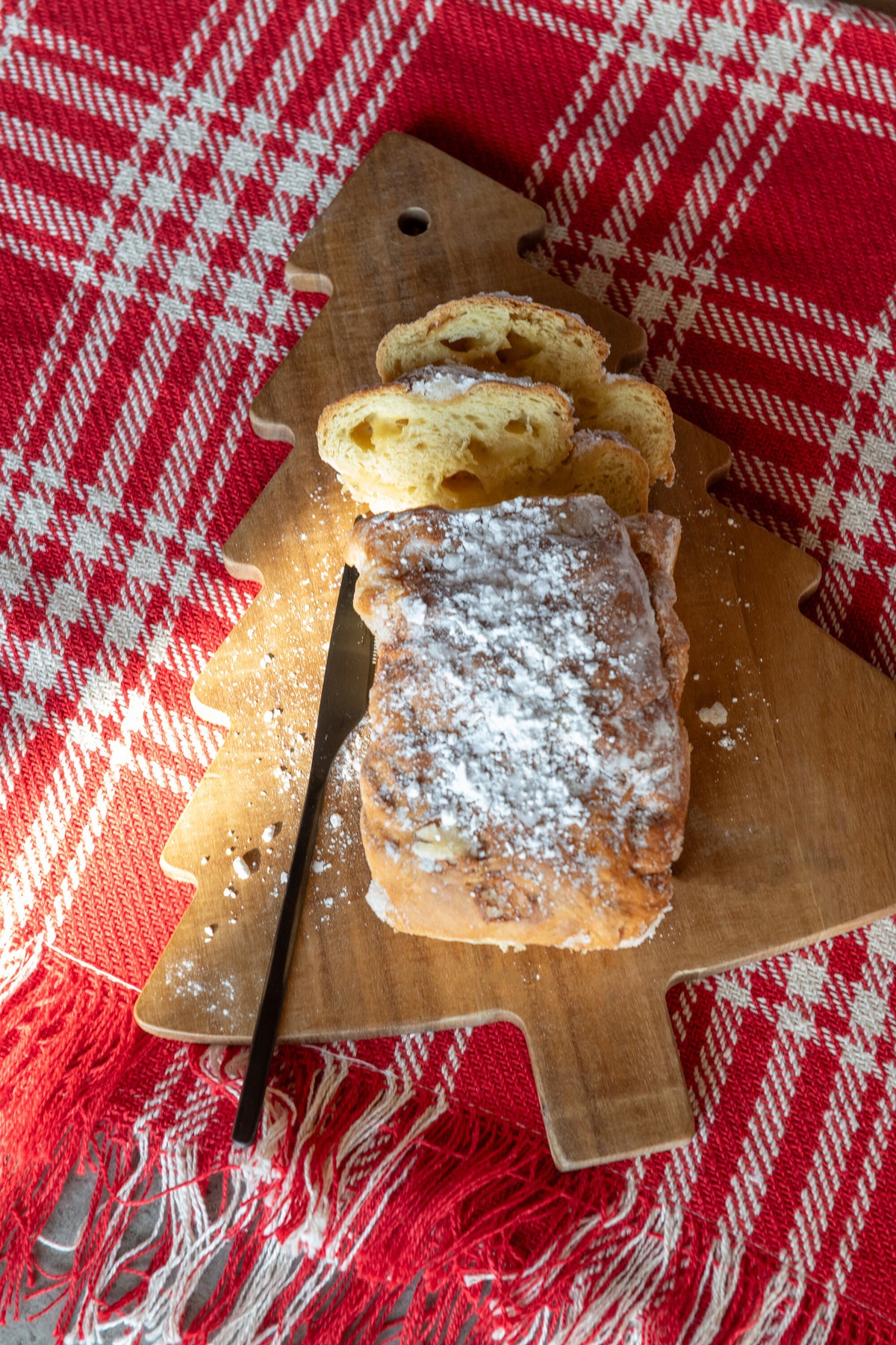 Cheese Board + Cheese Knife Christmas Tree Blackboard Natural