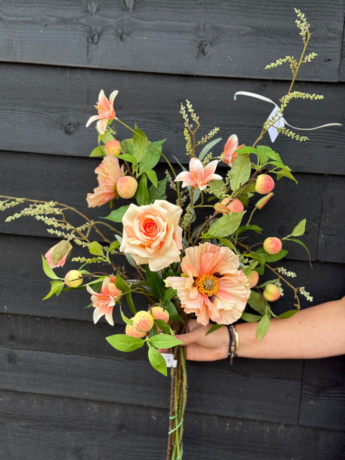 Zijdenboeket Peach love