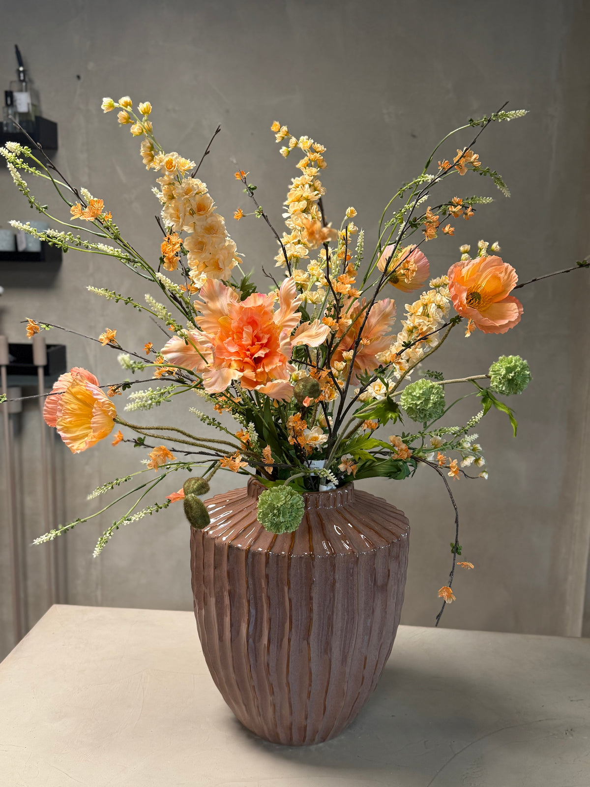 Zijdenboeket Peach Botanica