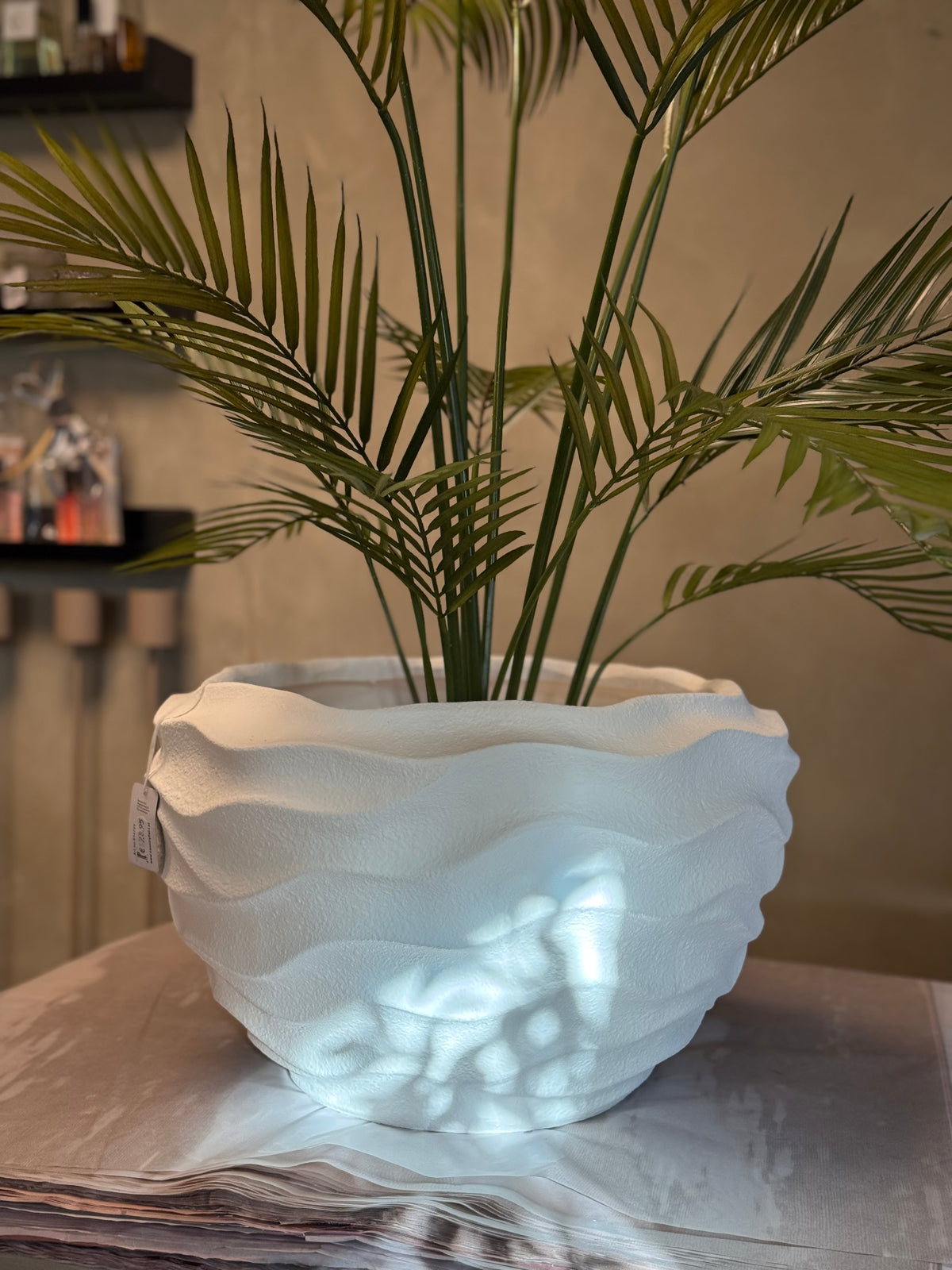 Bloempot ro Janette L wit