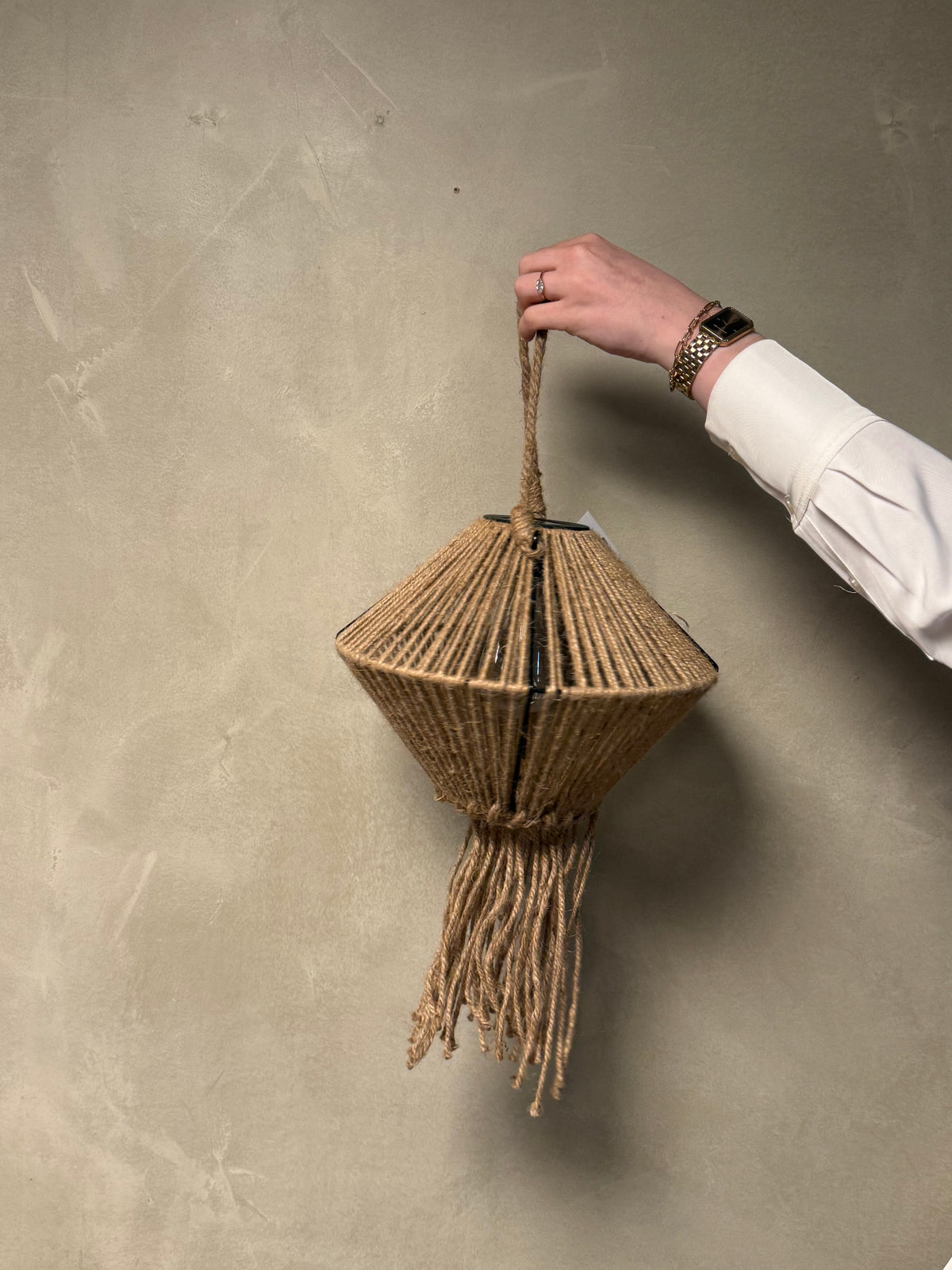 Solar lamp jute 1