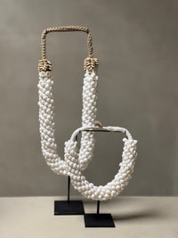 Schelpen ketting op standaard M