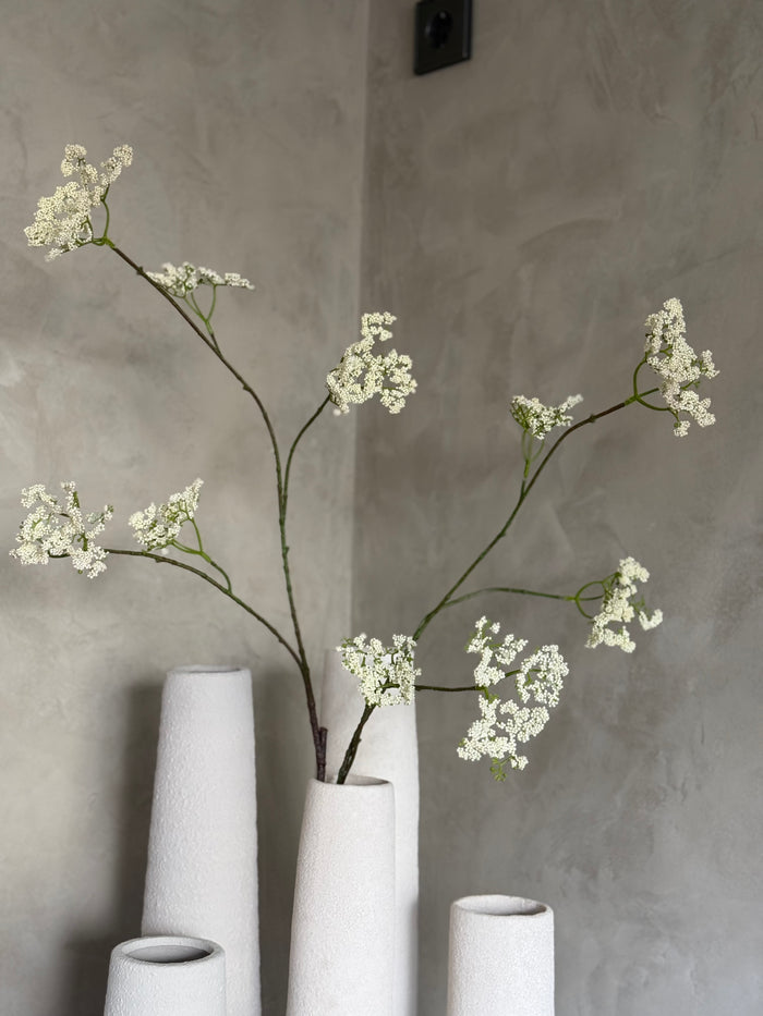 Kunst bloem Anthriscus L wit-L22B14H115CM