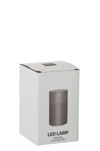 Ledlamp Shining Glass Grey Small