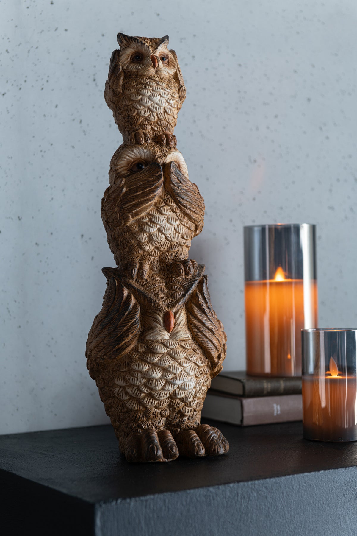 Ledlamp Shining Glass Grey Medium