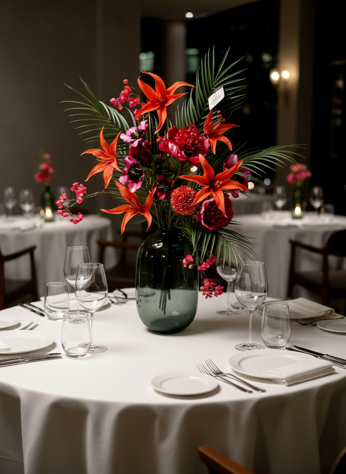 Zijdenboeket Wintervuur mt S - actie