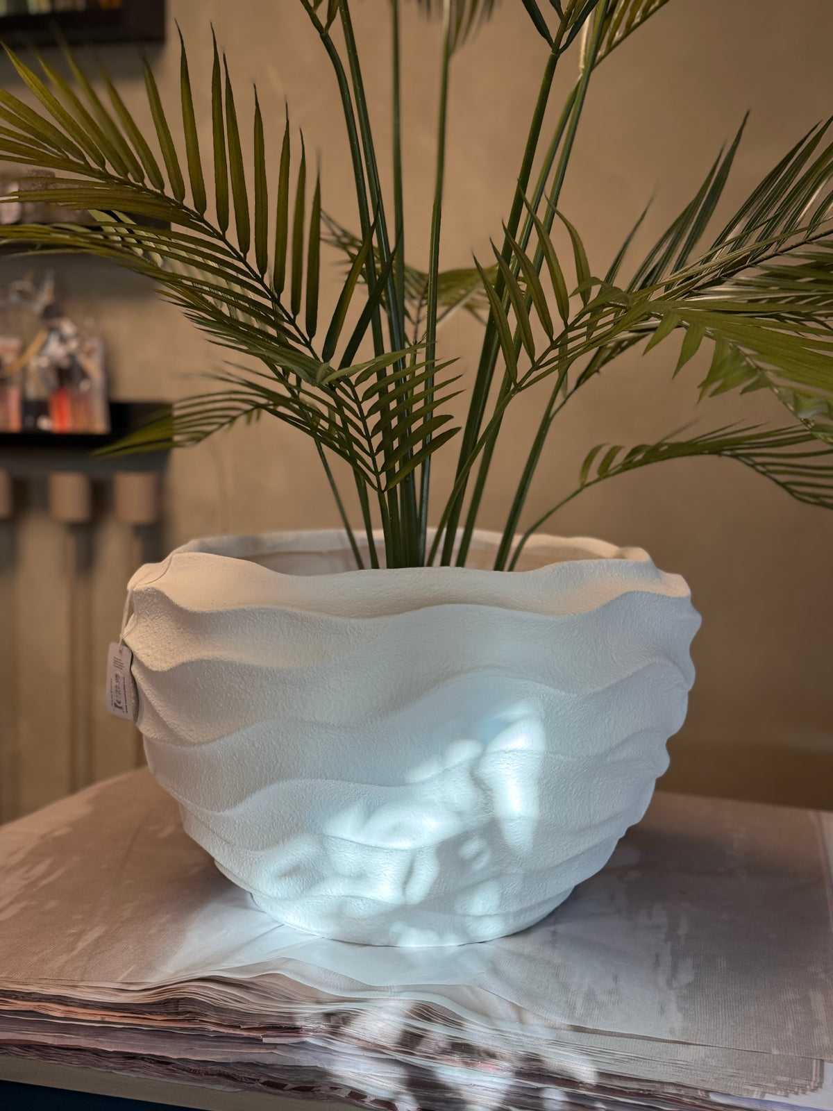 Bloempot ro Janette L wit