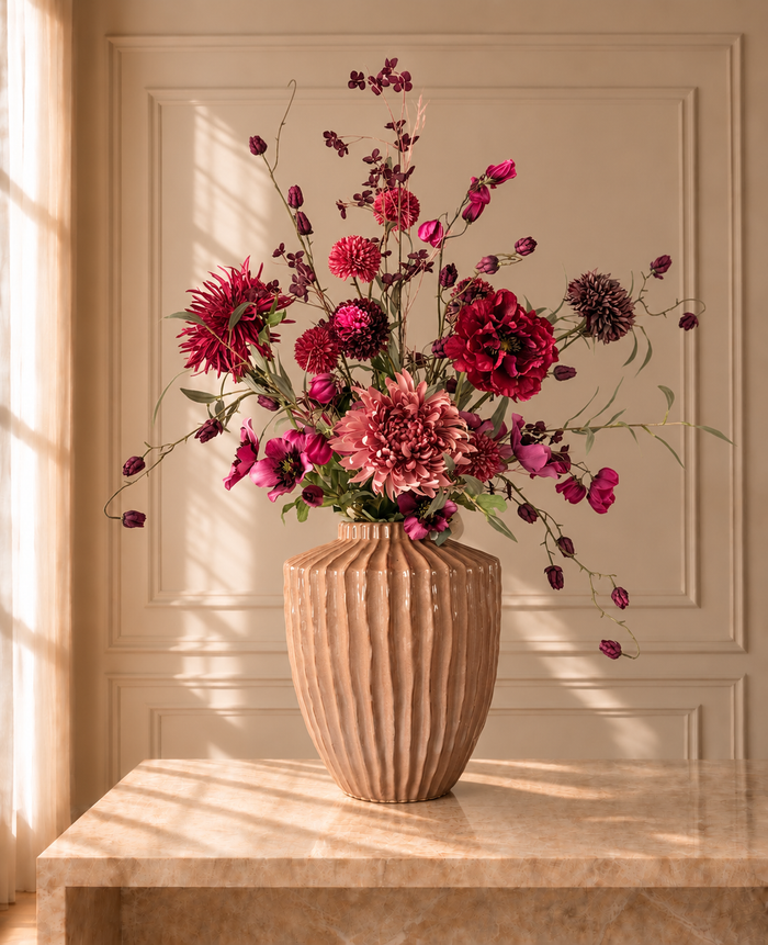Zijdenboeket Burgundy Blush XL