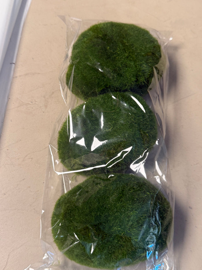 Kunst Mosbollen – Set van 3 D Groen