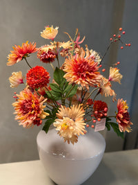 Zijdenboeket Amber Élégance