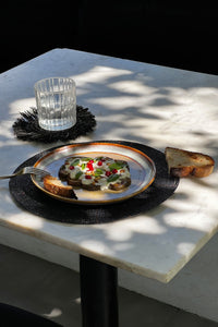 De Beaded Placemat - Zwart
