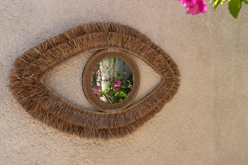 De Raffia Oogspiegel - Naturel - M