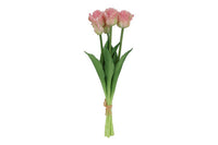 Kunst boeket Tulp Tulipa (parrot) 3D-L16B16H47CM roze