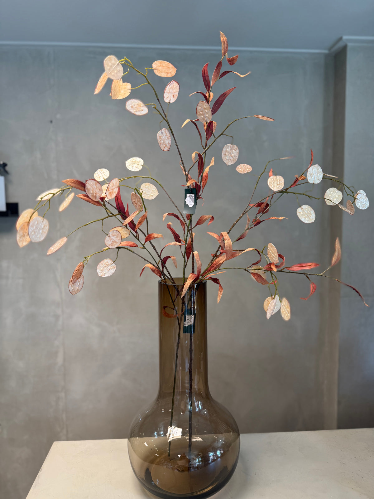 Pre - order  VELVET EUCALYPTUS 110CM BROWN