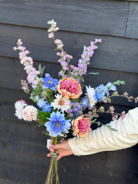 Zijdenboeket pastel Love M