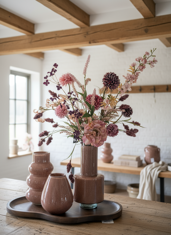 Zijdenboeket Élégance d’Hiver