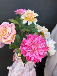 Bird vaas M gevuld met realtouch zijdenbloemen