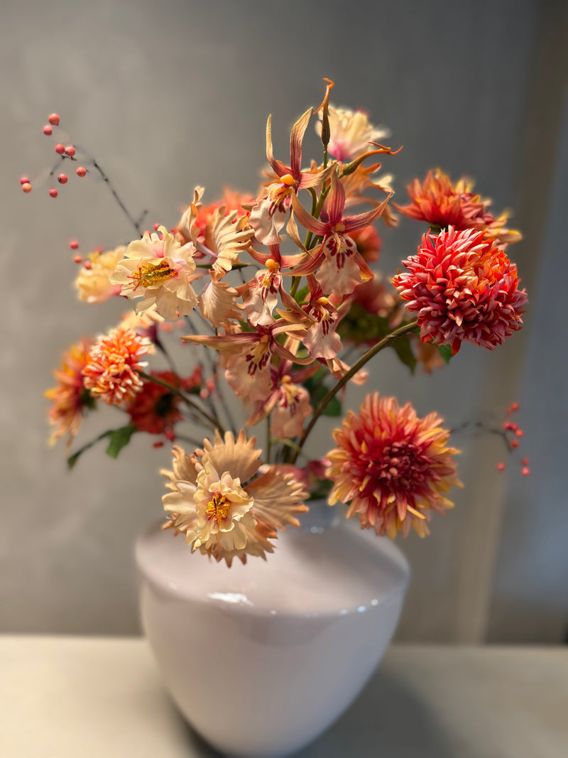 Zijdenboeket Amber Élégance