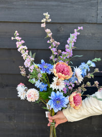 Zijdenboeket pastel Love M