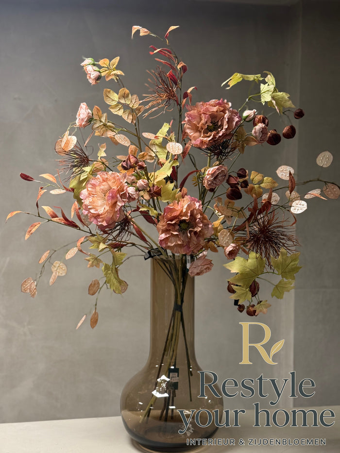 Zijdenboeket autumn pink