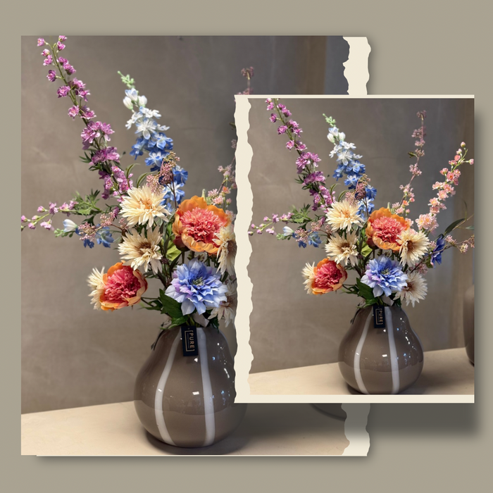 Zijdenboeket pastel Love M