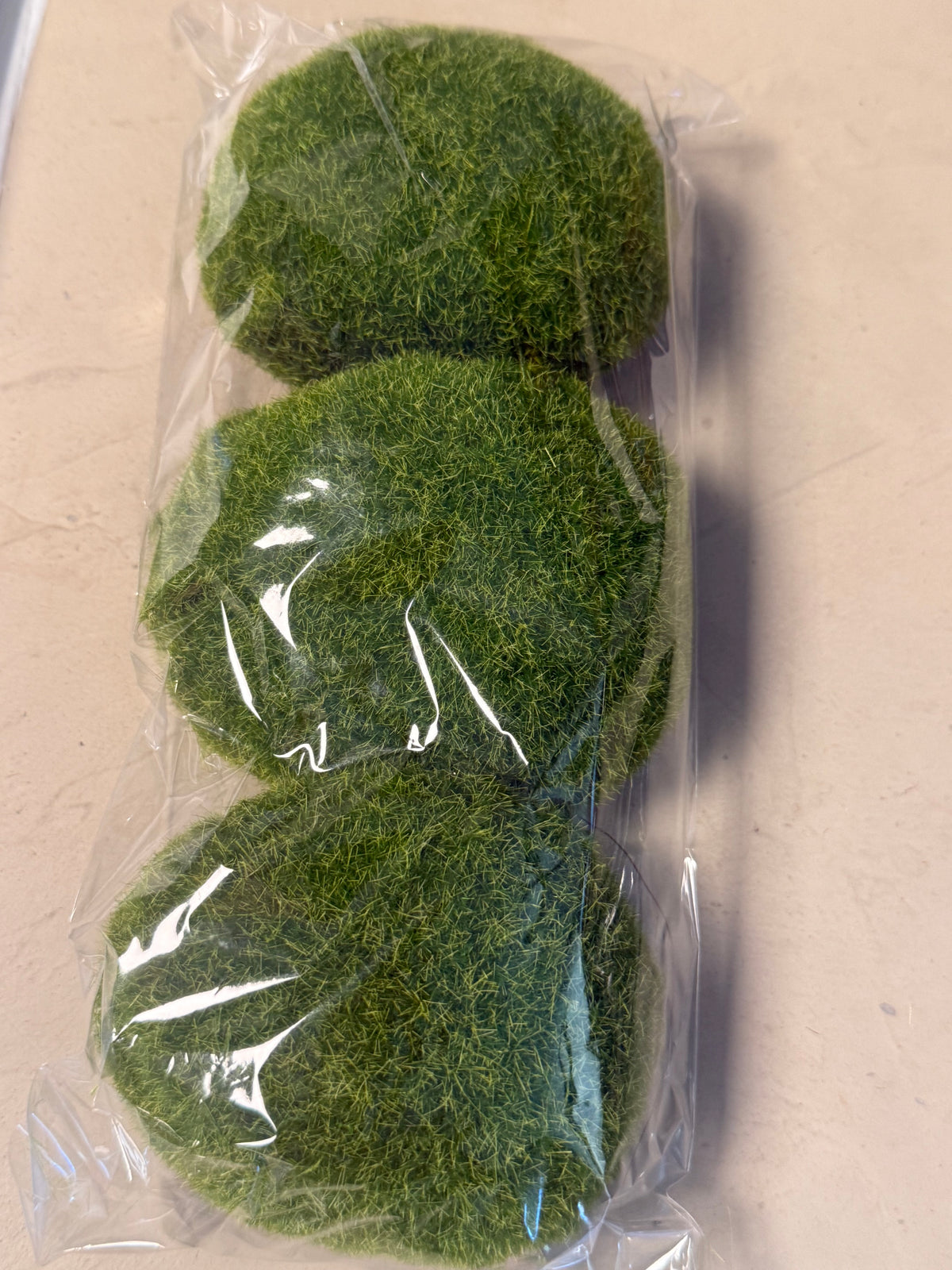 Kunst Mosbollen – Set van 3 L Groen
