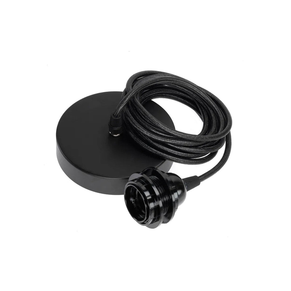 Lamp Socket for Ceiling - Black - 1 Fitting