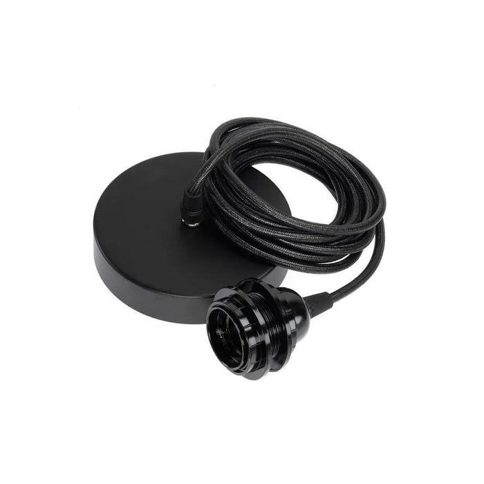 Lamp Socket for Ceiling - Black - 1 Fitting