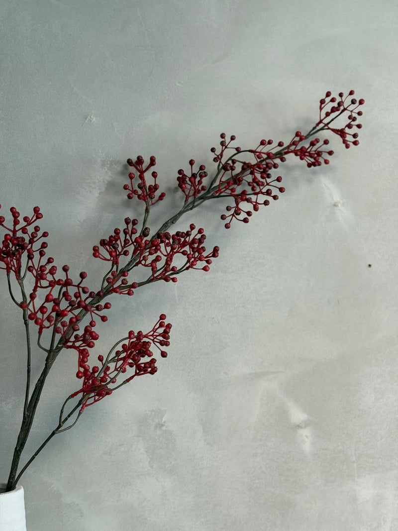 Kunstbes Ilex Verticillata L rood