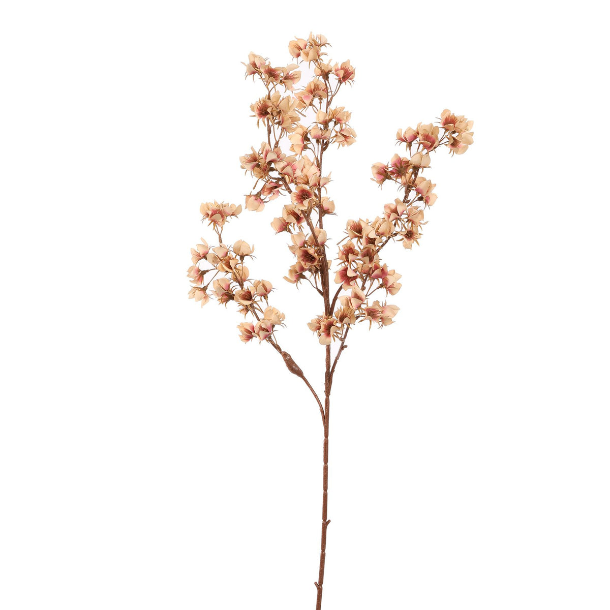 FLOWER SPRAY 85CM PEACH