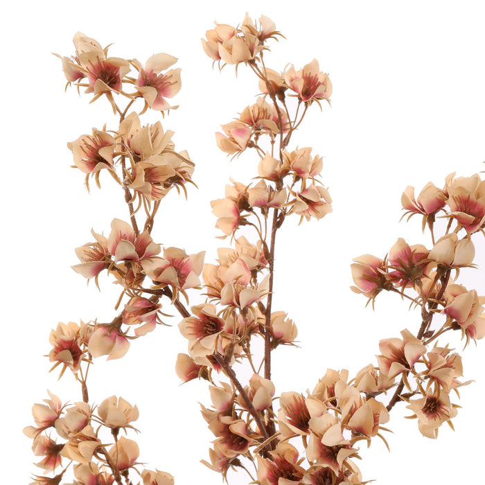 FLOWER SPRAY 85CM PEACH
