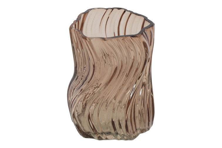 Theelichth Esli L bruin-L10B10H12,5CM