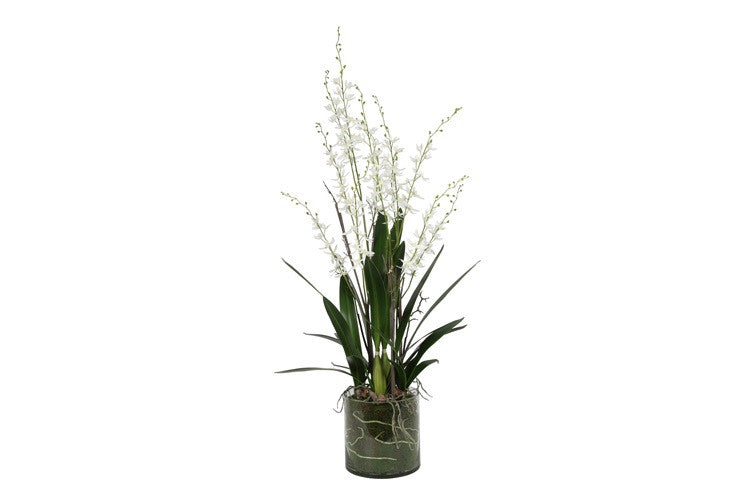 Kunst bloem in glazen pot Oncidium w-L65B65H125CM