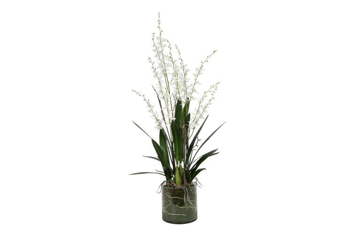 Kunst bloem in glazen pot Oncidium w-L65B65H125CM
