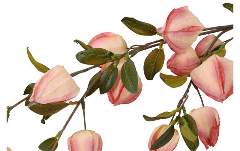 Kunst bloem Physalis miranda roze-L20B20H94CM