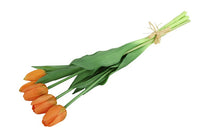 Kunst boeket Tulp Tulipa oranje-L10B10H41CM