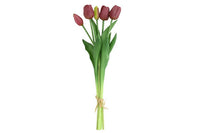 Kunst boeket Tulp Tulipa paars-L10B10H41CM