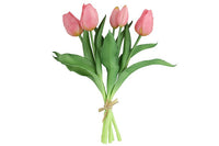 Kunst boeket Tulp Tulipa roze-L15B15H28CM