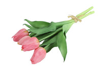 Kunst boeket Tulp Tulipa roze-L15B15H28CM