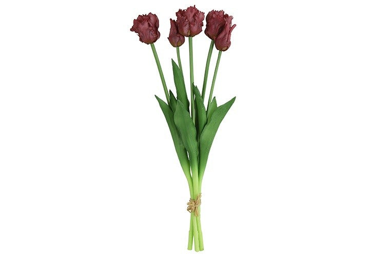 Kunst boeket Tulp Tulipa (parkiet) p-L16B16H40CM