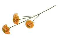 Kunst bloem Chrysanthemum geel-L20B9H67CM