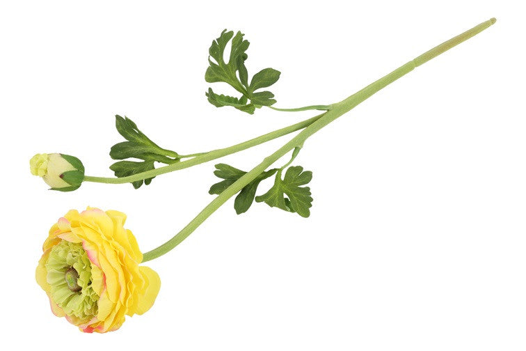 Kunst bloem Ranunculus geel-L10B8H48CM