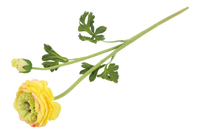 Kunst bloem Ranunculus geel-L10B8H48CM