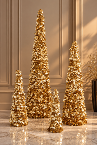 Tree Sparkling Polystyrene Gold Extra Large