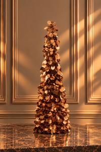 Tree Sparkling Polystyrene Brown Small