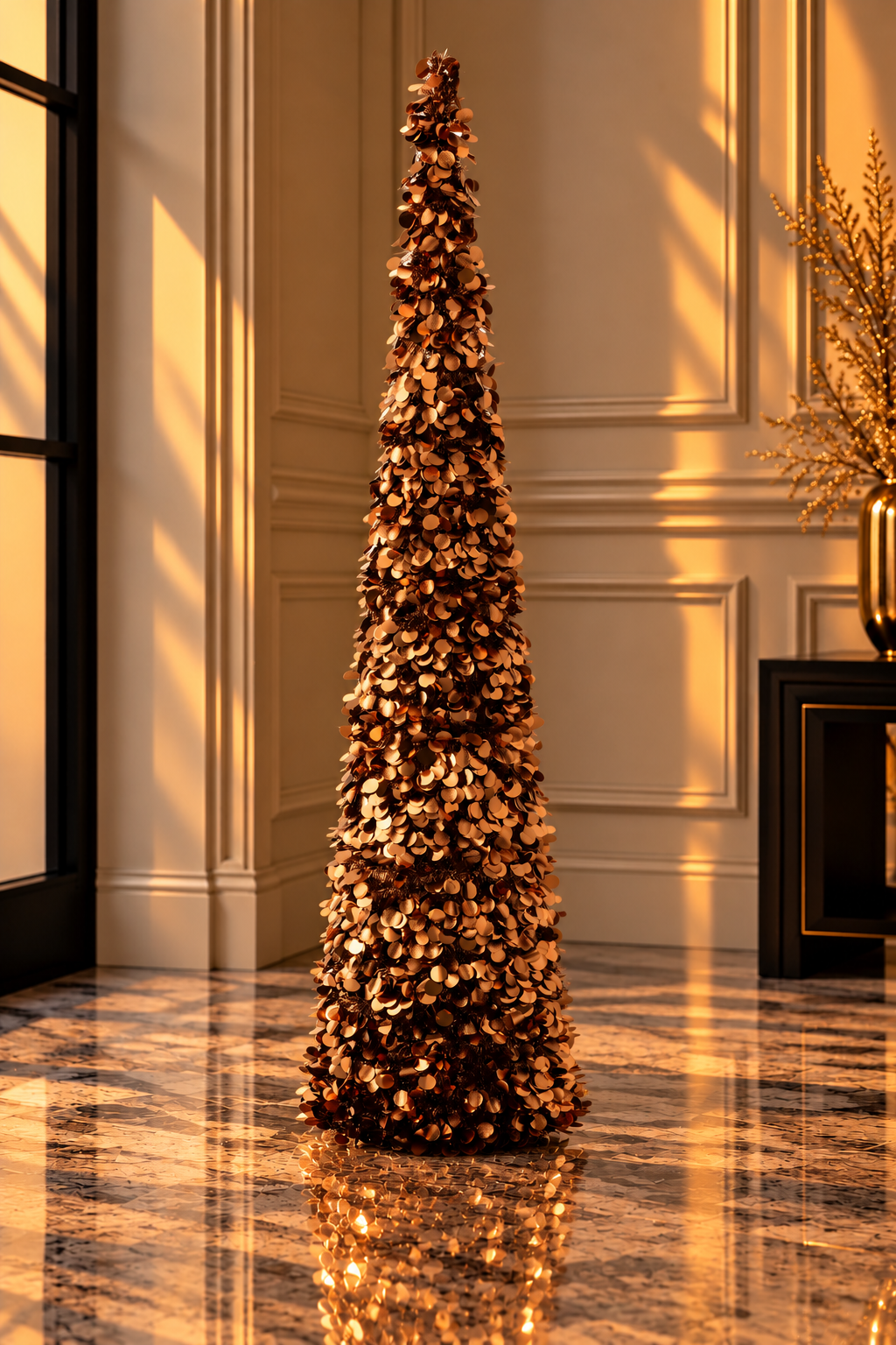 Tree Sparkling Polystyrene Brown Extra Large