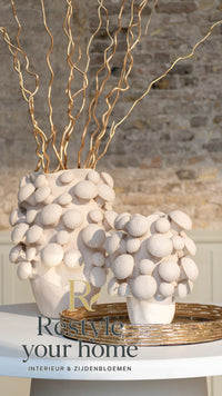 Vase Fungi Clay Beige Large