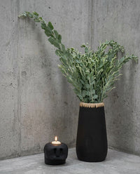 De Sneaky Vaas - Zwart Naturel - M